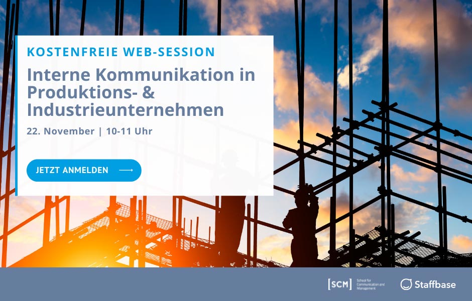 Web-Session: Interne Kommunikation in Produktions- & Industrieunternehmen
