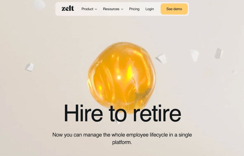 Screenshot zelt.app