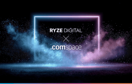Grafik RYZE und comspace leuchtend