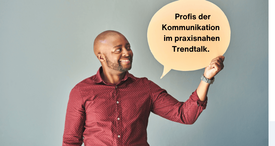 Person mit Sprechblase