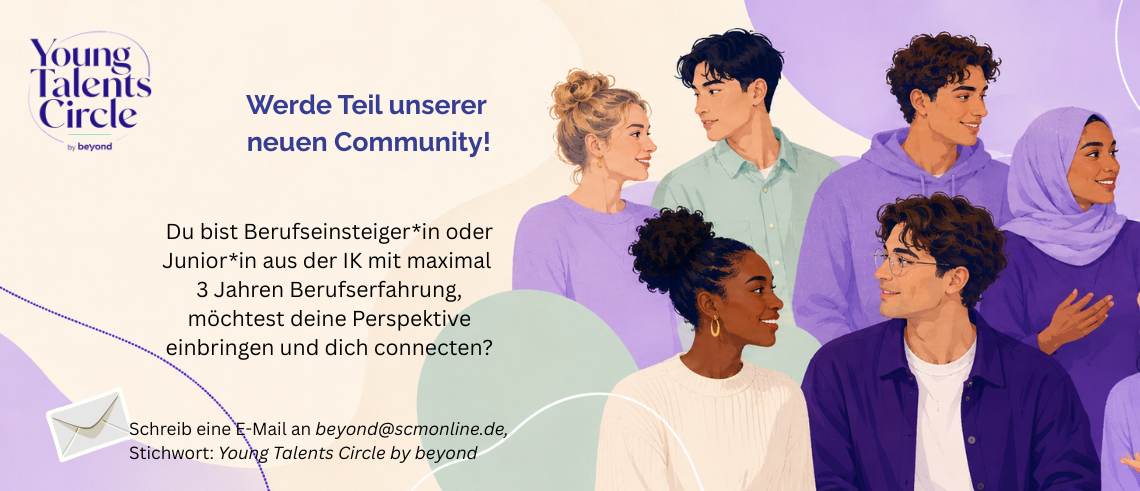 Banner Young Talents Circle mit Jungen Menschen