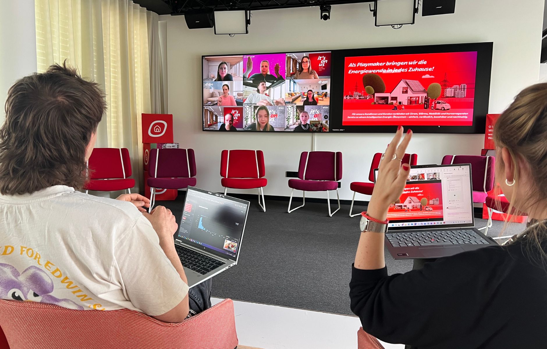 Das Team von E.ON Energie Deutschland bei Meeting